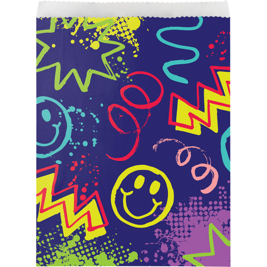 Graffiti Party Paper Treat Bags 96 ct