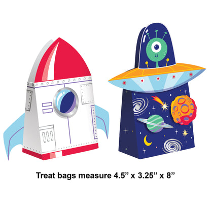 Space Adventures Treat Bags 72 ct Dimension Image