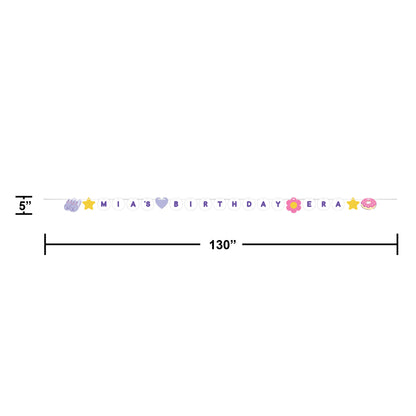 Sweet Dreams Customizable Friendship Bracelet Ribbon Banner 12 ct Dimension Image