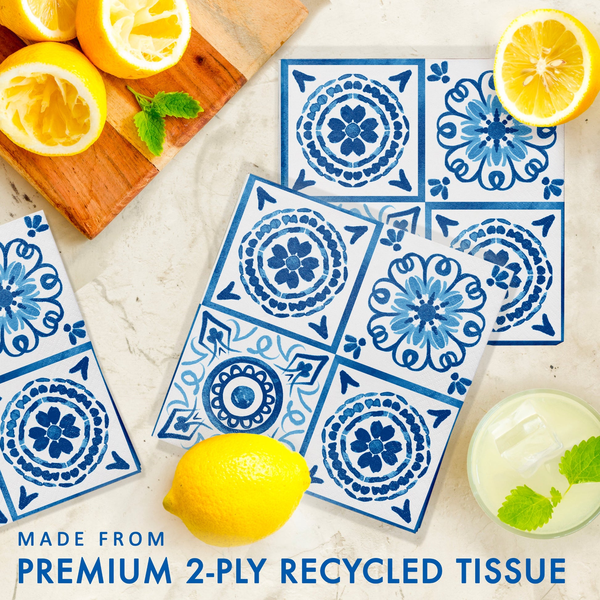 Blue Willow Luncheon Napkins 192 ct Feature Image