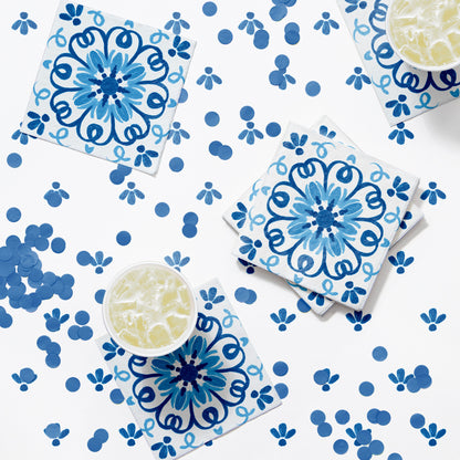 Blue Willow Beverage Napkins 192 ct Lifestyle Image