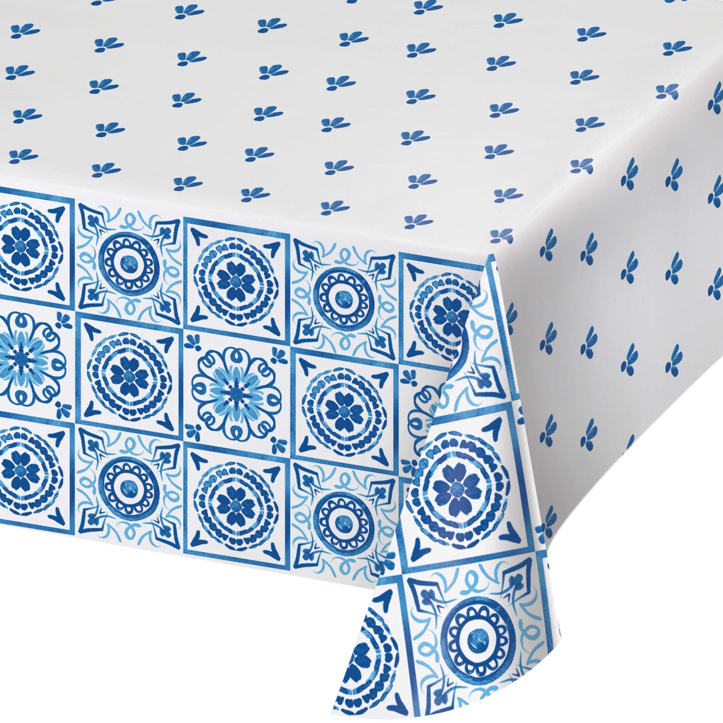Blue Willow Paper Tablecloth 6 ct