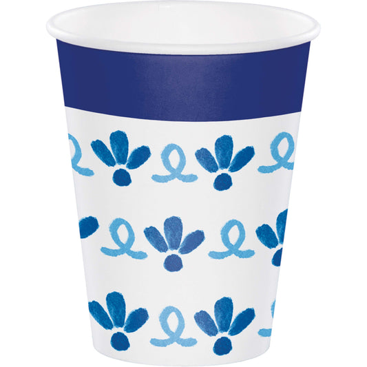 Blue Willow Hot or Cold Paper Cups 96 ct