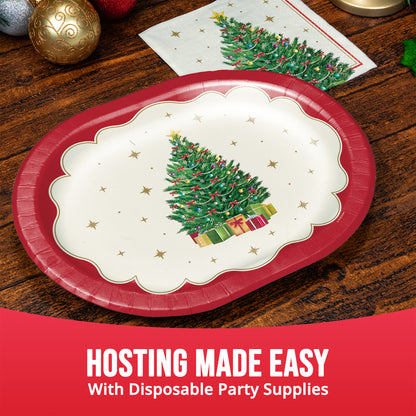 Sparkling Spruce Christmas Party Paper Napkins 192 ct