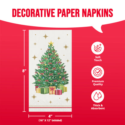 Sparkling Spruce Dinner Napkins 192 ct