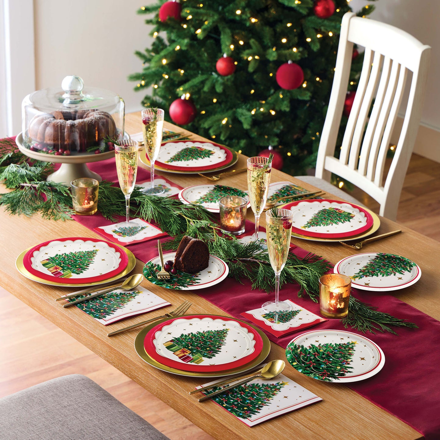 Sparkling Spruce Dinner Napkins 192 ct