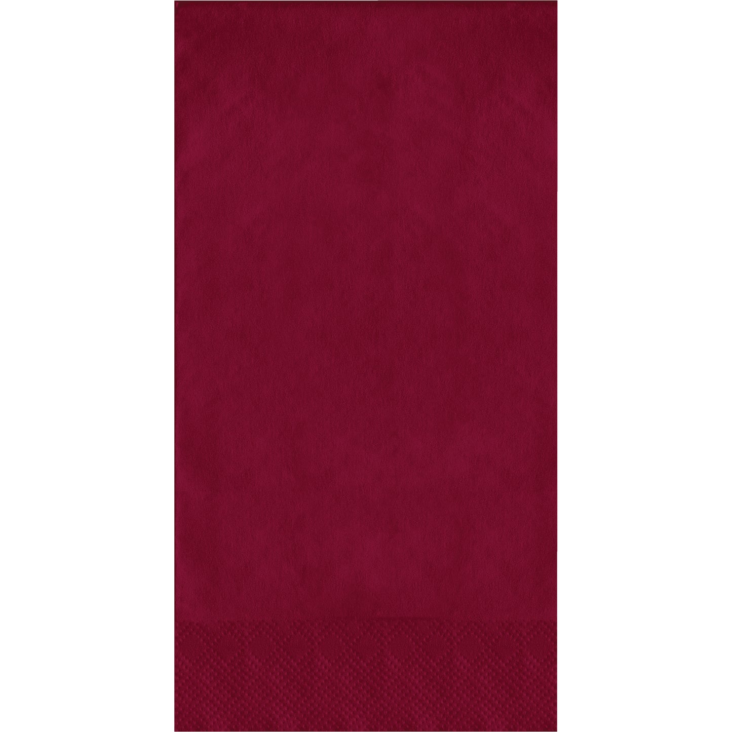 Red guest towels on a white background