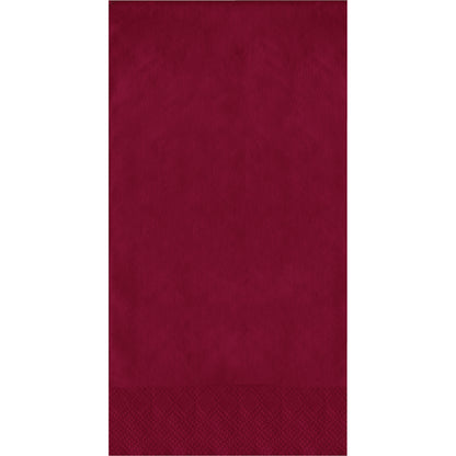 Red guest towels on a white background