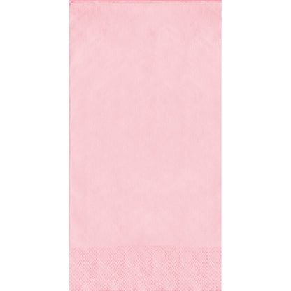 Pink napkin on a white background
