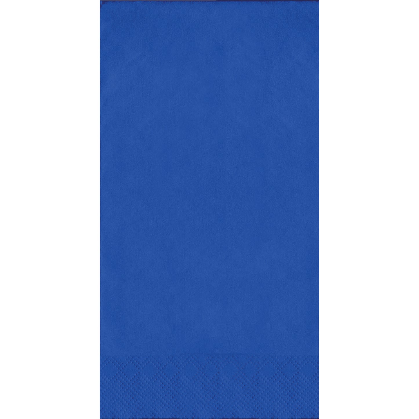 Blue napkin on a white background