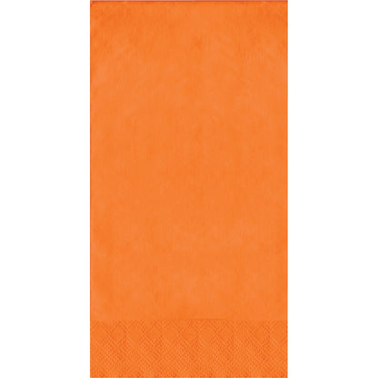 Orange guest towels on a white background