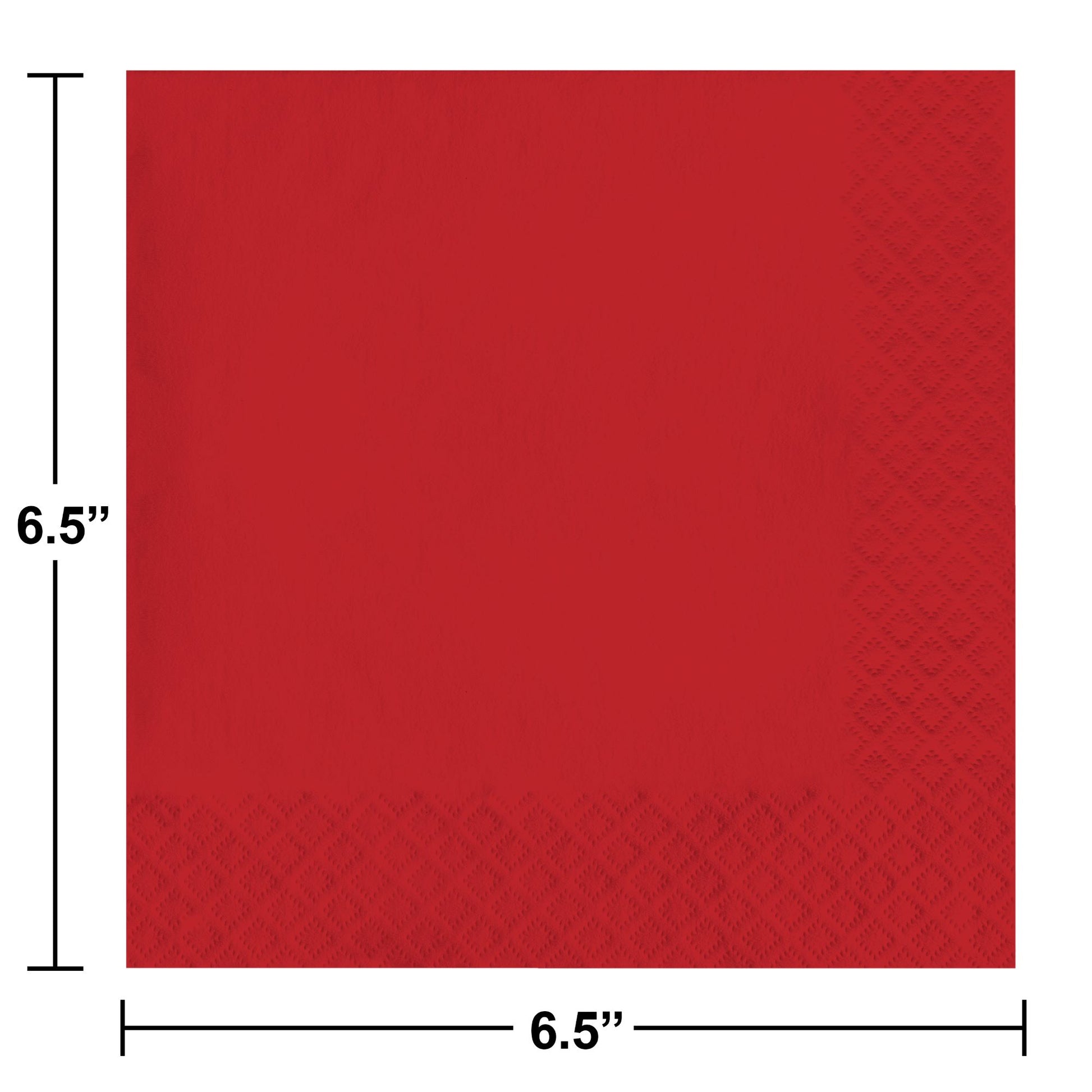 Value Friendly Classic Red Luncheon Napkins 240 ct Dimension Image
