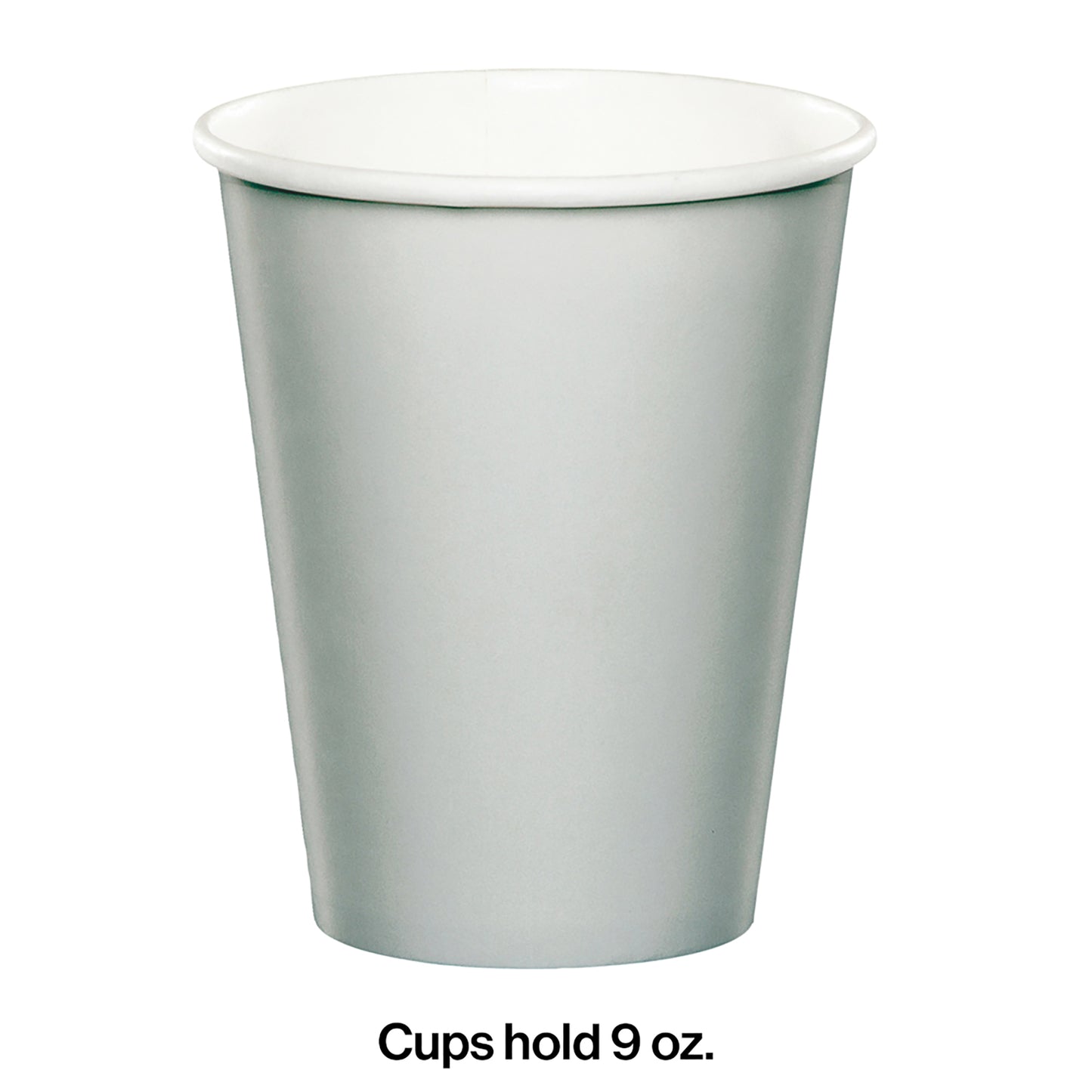 Shimmering Silver 9 oz Hot & Cold Cups 240 ct
