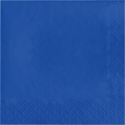 Cobalt Blue Beverage Napkins 3-Ply 500 ct