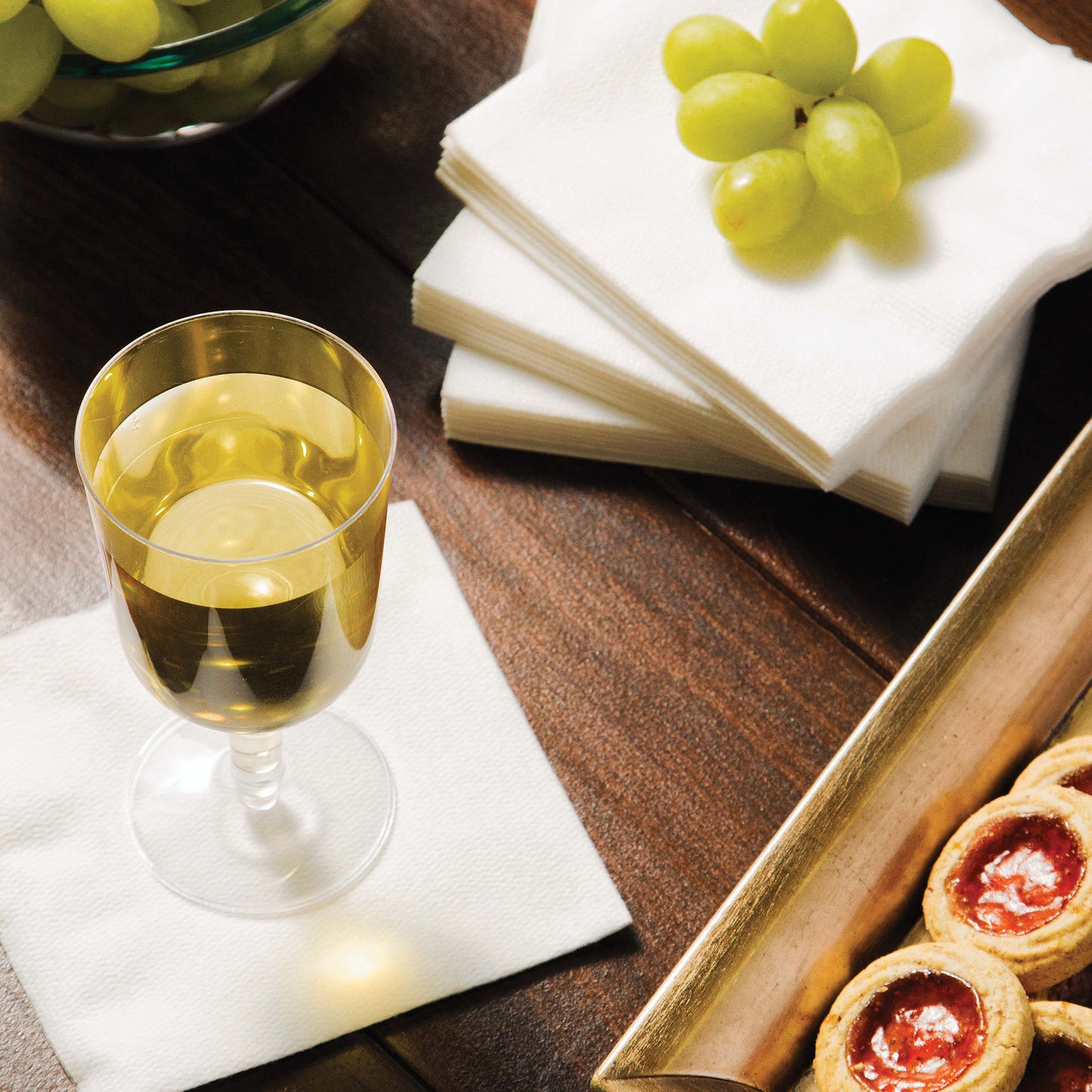 White Better than Linen Beverage Napkins 288 ct