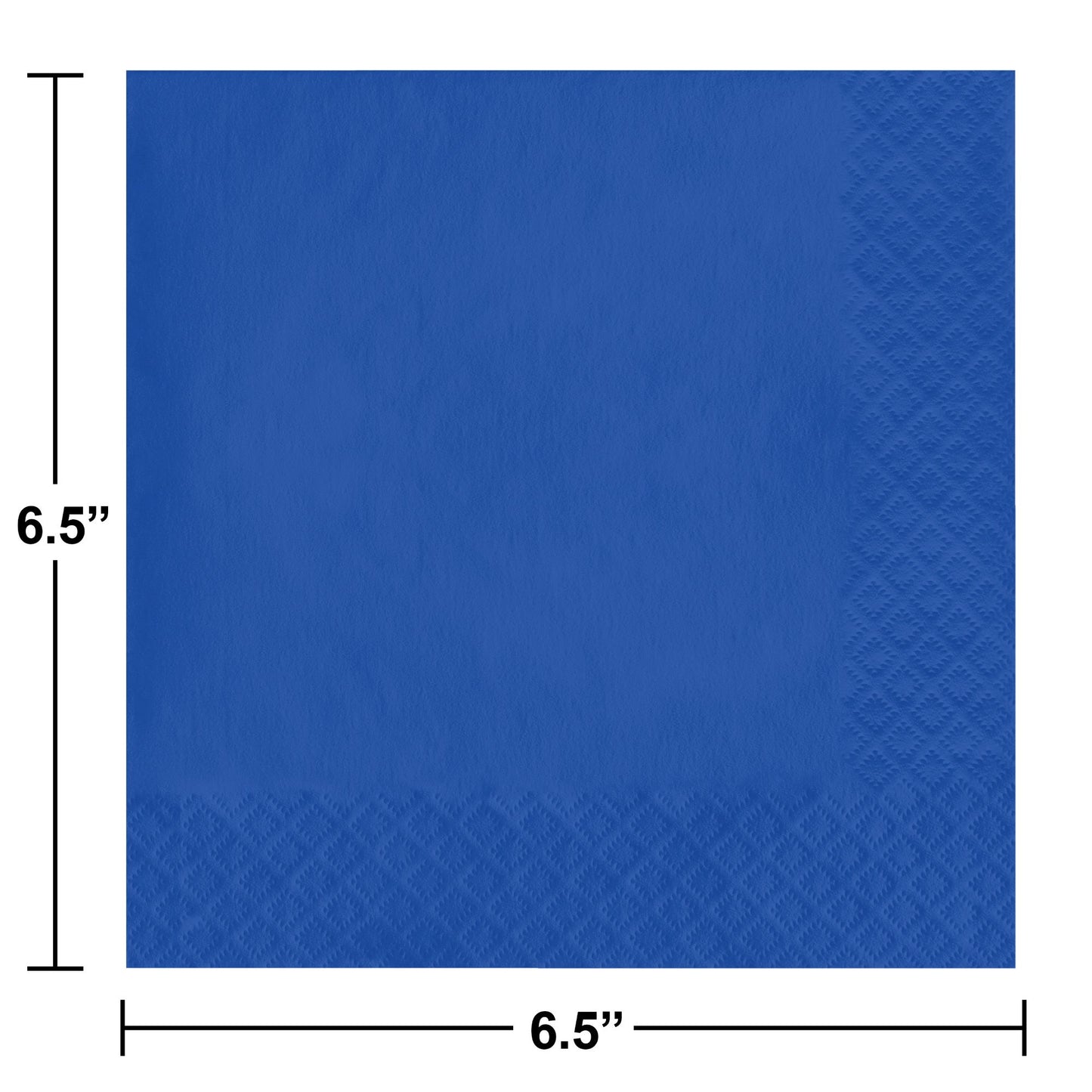 Cobalt Blue 2-Ply Luncheon Napkins 600 ct Dimension Image