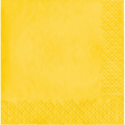 School Bus Yellow 2-Ply Luncheon Napkins 600 ct