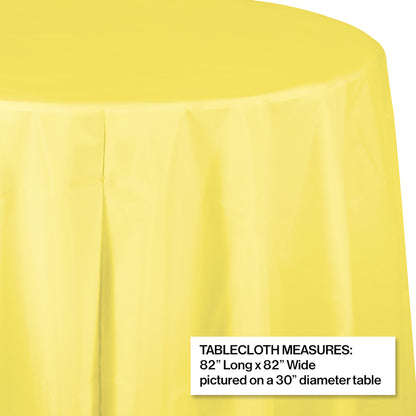 Mimosa Octy-Round Plastic Tablecloths 12 ct