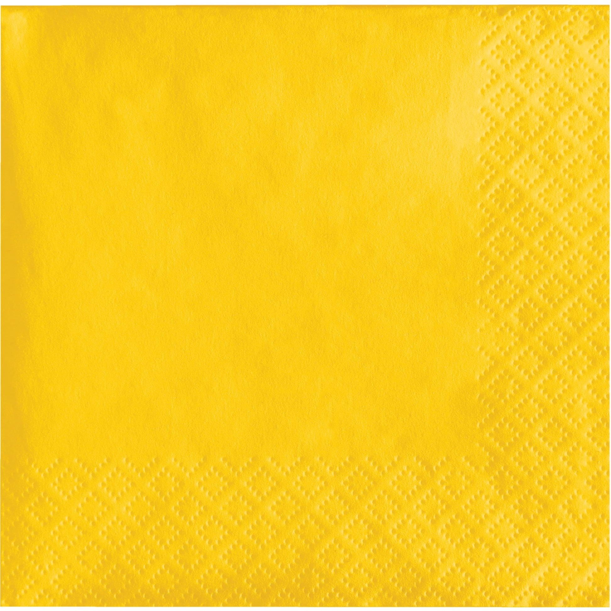 School Bus Yellow 2-Ply Beverage Napkins 600 ct