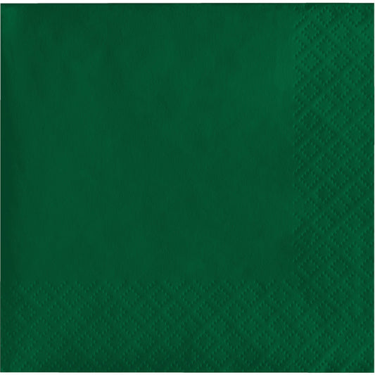 Hunter Green 2-Ply Beverage Napkins 600 ct