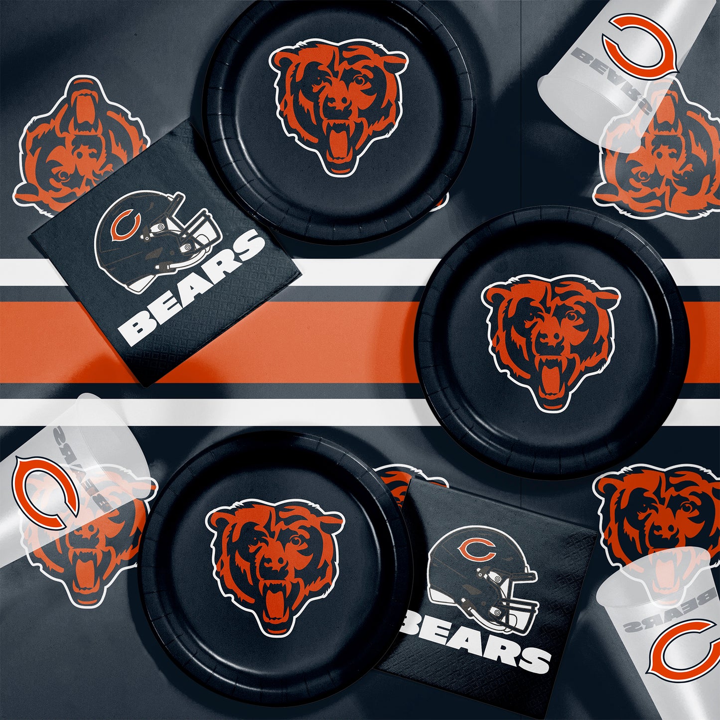 Chicago Bears Dessert Plates 96 ct