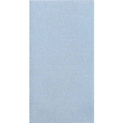 Light blue color dinner napkin on white background
