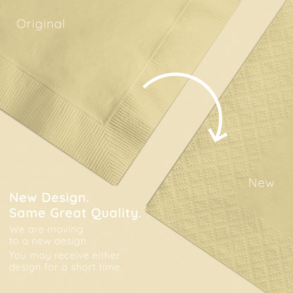 Ivory 2-Ply Beverage Napkins 1200 ct Emboss Callout Image