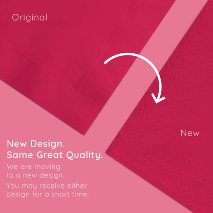 Hot Magenta 2-Ply Luncheon Napkins 600 ct Emboss Callout Image