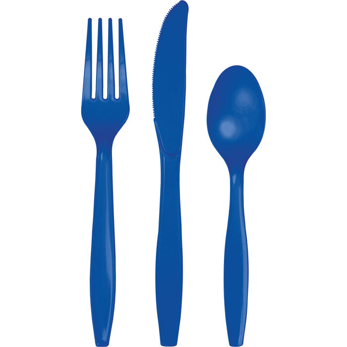 Cobalt Blue Assorted Plastic Cutlery 288 ct
