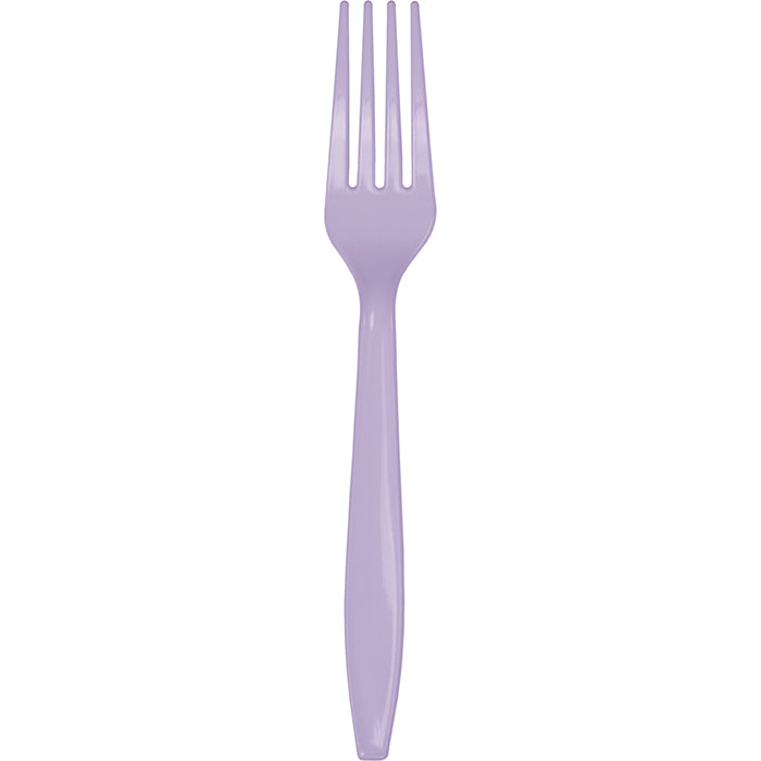 Luscious Lavender Plastic Forks 288 ct