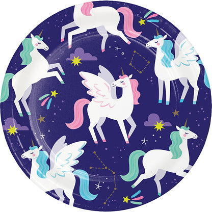 Unicorn Galaxy Paper Plates 96 ct